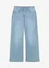 Wide leg jeans mid waist, bonprix