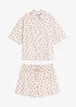 Oversized shortama van vlamgaren, bonprix
