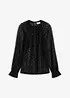 Kanten shirt van katoenmix, bonprix