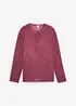 Henley shirt met lange mouwen in washed out look, bonprix