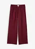 Slip-on broek van viscosemix met structuur, bonprix