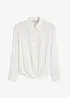 Blouse van gestructureerd materiaal met wikkeldetail, bonprix