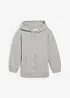 Sweatvest met capuchon in een zachte katoenmix, bonprix