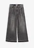 Wide leg jeans high waist, cropped, bonprix