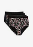 Tailleslip met biologisch katoen (set van 4), bonprix