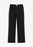 Twill broek met studs, bonprix