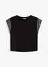 Shirt met schoudervullingen, bonprix