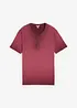 Henley shirt van biologisch katoen in washed out look, bonprix