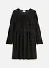 Korte corduroy jurk met ruitjespatroon, bonprix