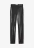 Imitatieleren broek in Punto di Roma mix, bonprix
