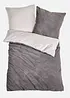 Cashmere touch dekbedovertrek met structuureffect, bonprix