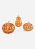 Decoratieve pompoen met LED's (3-dlg. set), bonprix