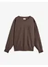 Oversized sweater in een zachte katoenmix, bonprix
