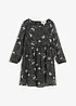Wijd uitlopende chiffon jurk, bonprix