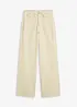 High waist twill broek met opgestikte zakken, bonprix