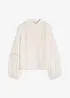 Oversized blouse met versieringen, bonprix
