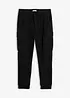 Cargo broek van fleece, regular fit, bonprix