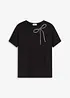 Shirt met strassapplicatie, bonprix