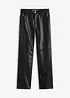 Broek van imitatieleer met een comfortband, bonprix