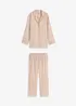 Geweven pyjama van flanel met cadeautasje (3-dlg. set), bonprix