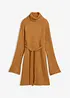 Gebreide jurk met col, bonprix
