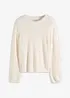 Trui in pluche look, bonprix