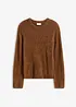 Trui in pluche look, bonprix