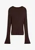 Semi-transparant gebreid shirt, bonprix