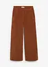 Wijde corduroy broek met high-waist comfortband, bonprix