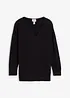 Lange oversized trui met splitten opzij, bonprix