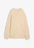 Oversized trui met kabelpatroon, bonprix