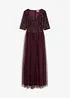 Maxi jurk met paillettenborduursel, bonprix