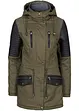 Parka met imitatieleer, bonprix