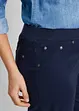 Mid waist jeans met geribde band, straight, bonprix