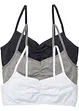 Meisjes bralette (set van 3), bonprix