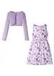 Meisjes jurk, riem en bolero (3-dlg. set), bonprix