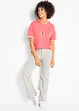 Jersey broek van katoen met stretch (set van 2), bonprix