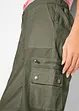 Mid waist cargo jeans in een katoenmix, bonprix