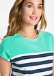 Shirt van slub garen, korte mouw, bonprix