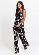 Jersey jumpsuit met bloemen, bonprix