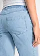 Mid waist jeans met comfortband, straight (set van 2), bonprix