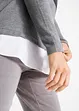 2-in-1 trui met blouse-inzet, lange mouw, bpc bonprix collection