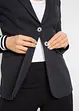 Katoenen blazer met gestreepte details, bonprix