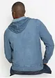 Sweatvest met capuchon in washed out look, bonprix