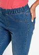 Jeans bermuda met elastische band, bonprix