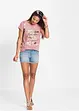 T-shirt met glitterprint, bonprix