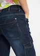 Stretch cargo jeans, mid waist, bonprix