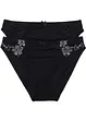 Slip met mooi borduursel (set van 2), bonprix