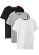 Basic T-shirt (set van 3) van puur biologisch katoen, bonprix