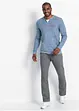 Henley shirt met comfort belly fit, bonprix